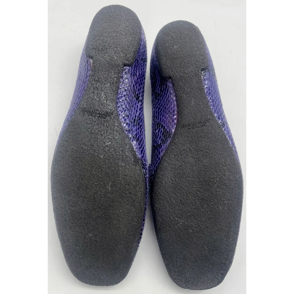 Vintage Circa Joan &‎ David Women's Size 6.5 Leather Upper Loafer Flats Purple
